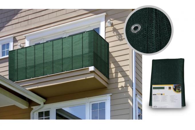 Balkon Hdpe Shade Net 0.9x5m UV Wykończenie żagla 2